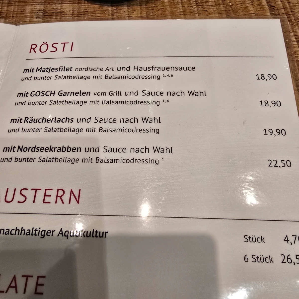 Speisekarte photo 4
