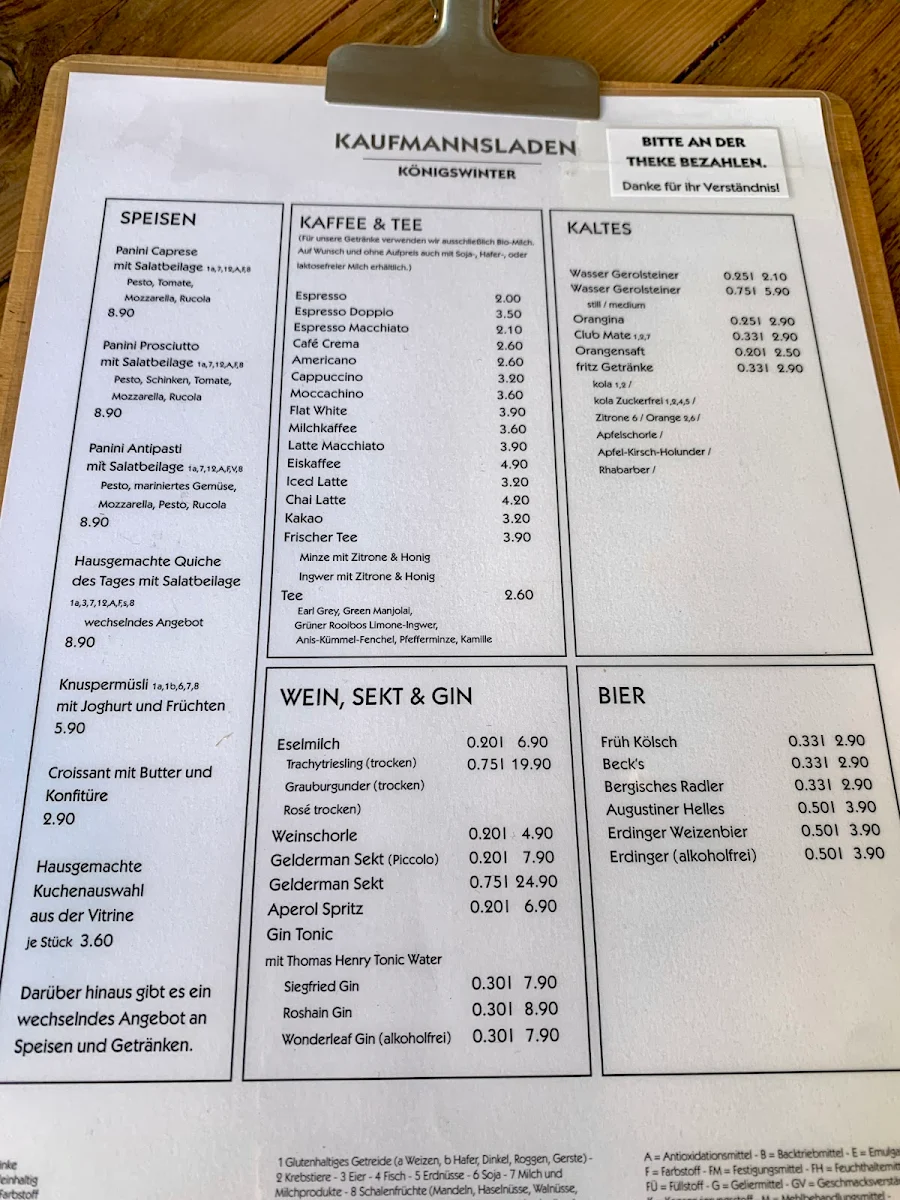 Speisekarte photo 5