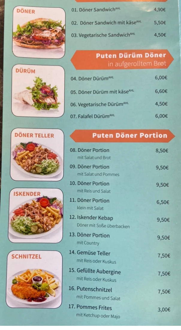 Speisekarte photo 2