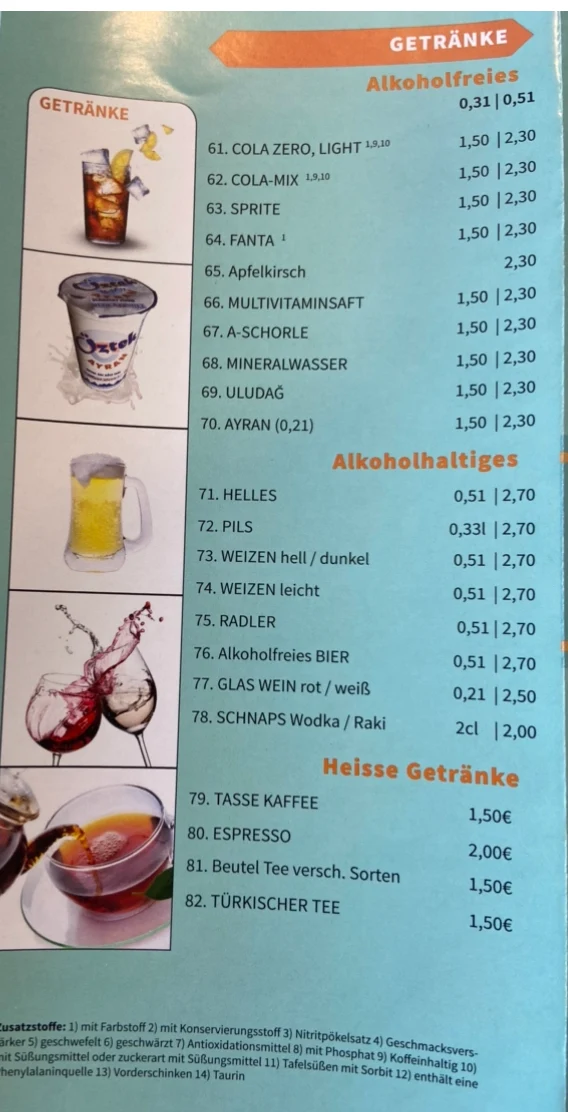 Speisekarte photo 5