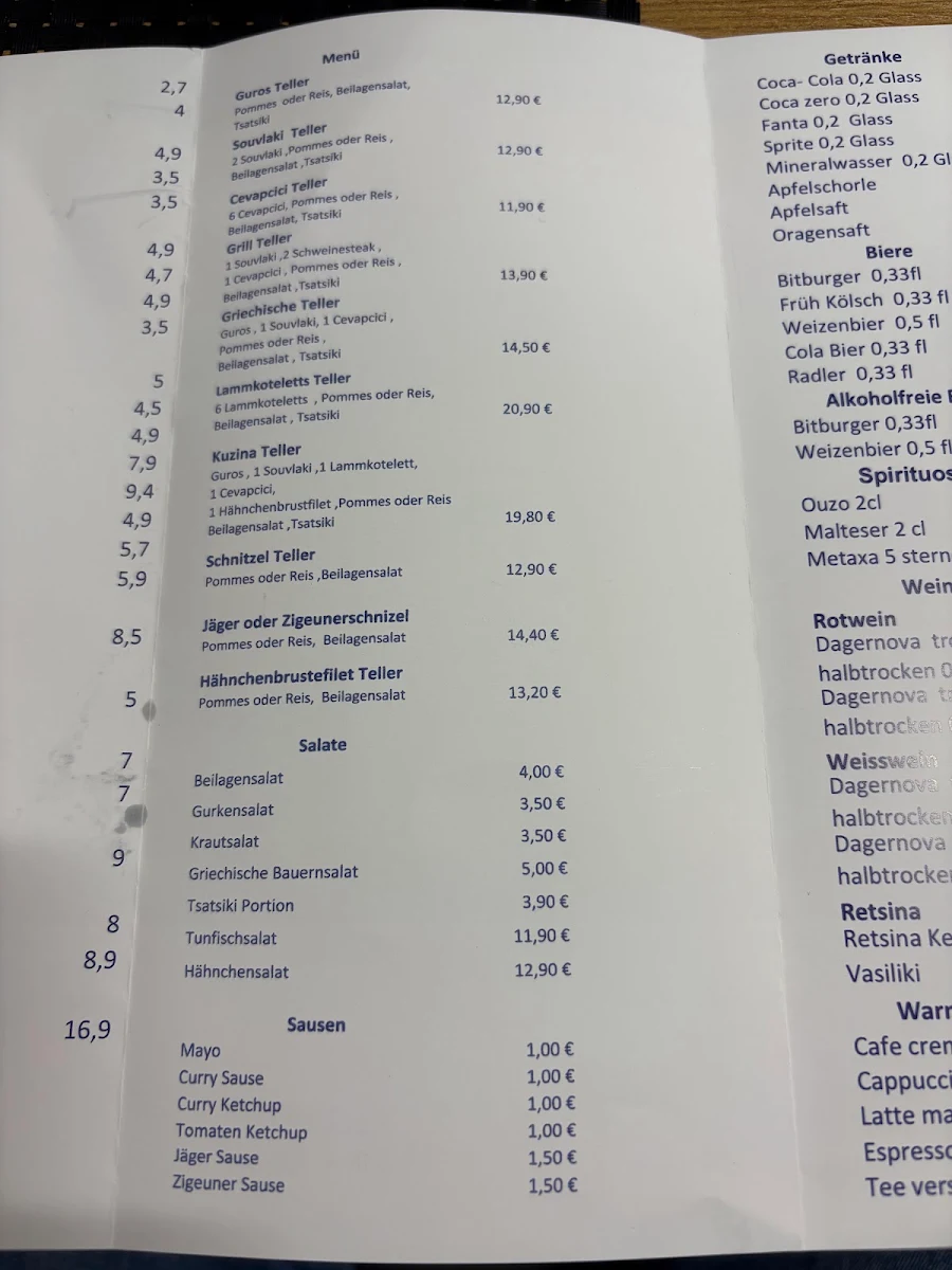 Speisekarte photo 3