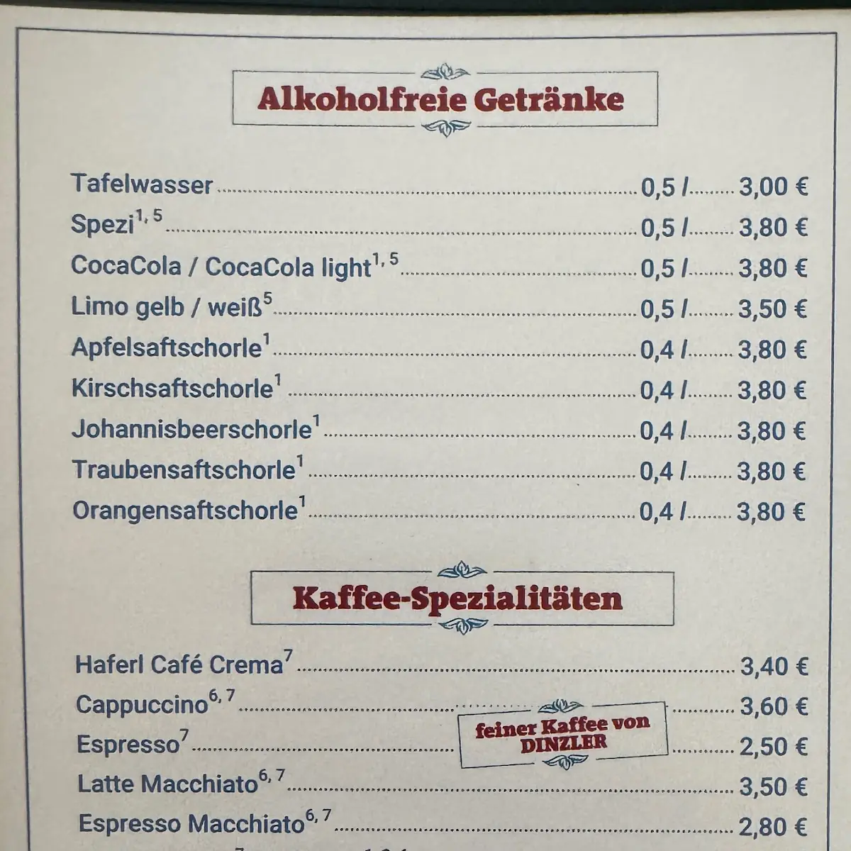 Speisekarte photo 4