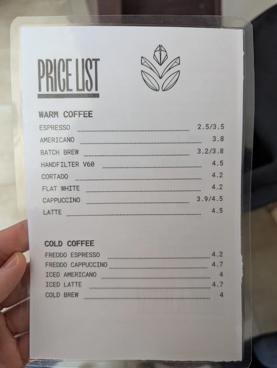 Speisekarte, Seed Café
