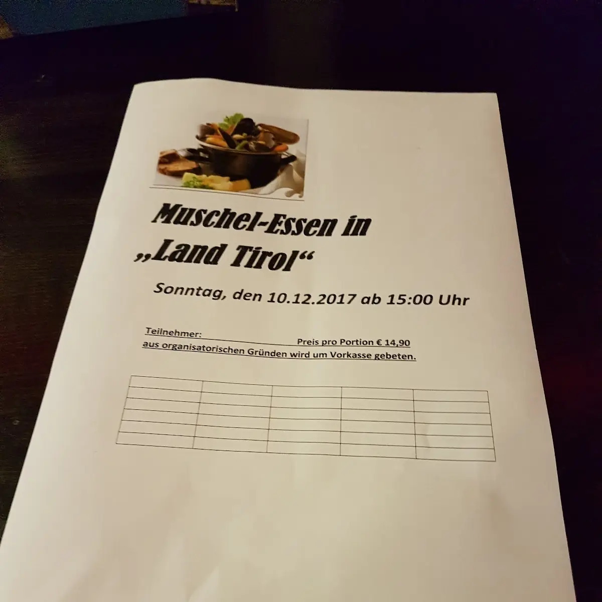 Speisekarte photo 1