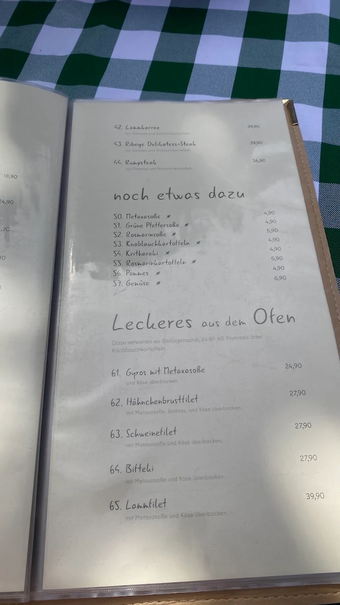 Speisekarte photo 2