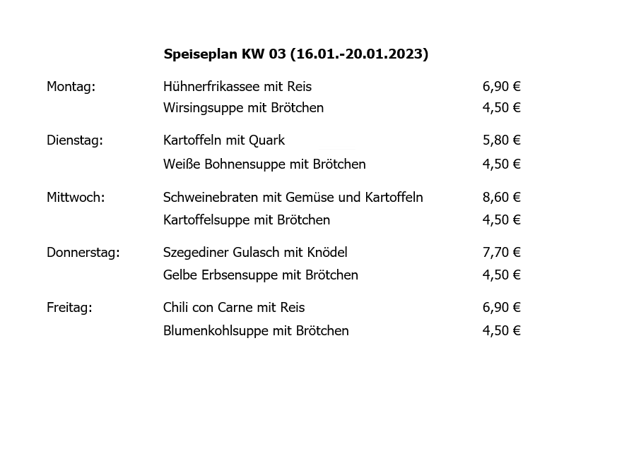 Speisekarte photo 2