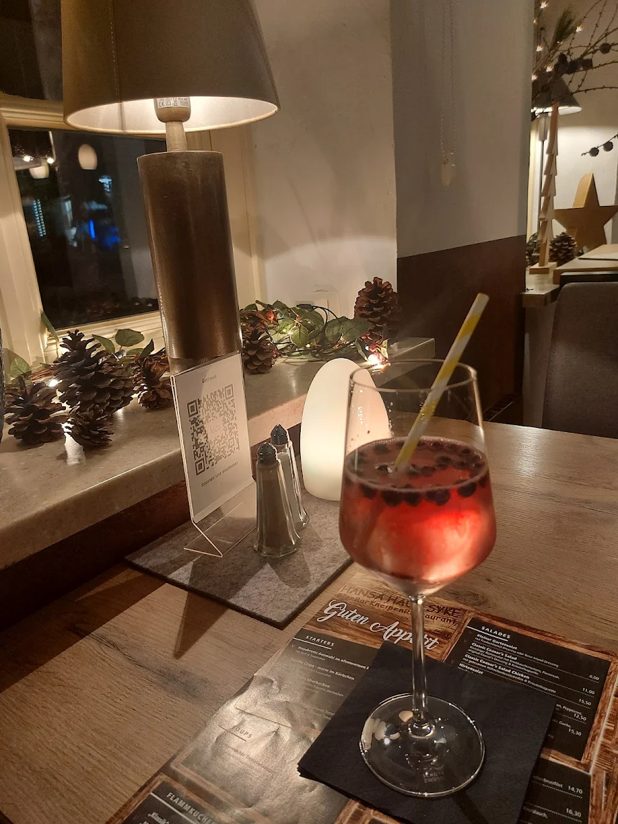 Speisekarte, Hansa-Haus bierbarkneipenrestaurant