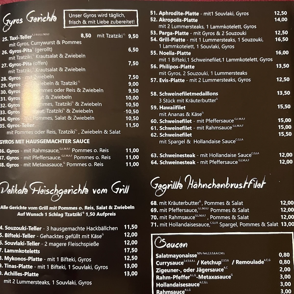 Speisekarte photo 8