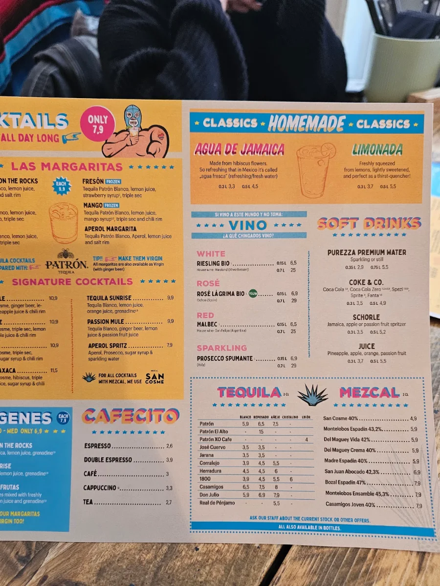 Speisekarte, Casita Mexicana
