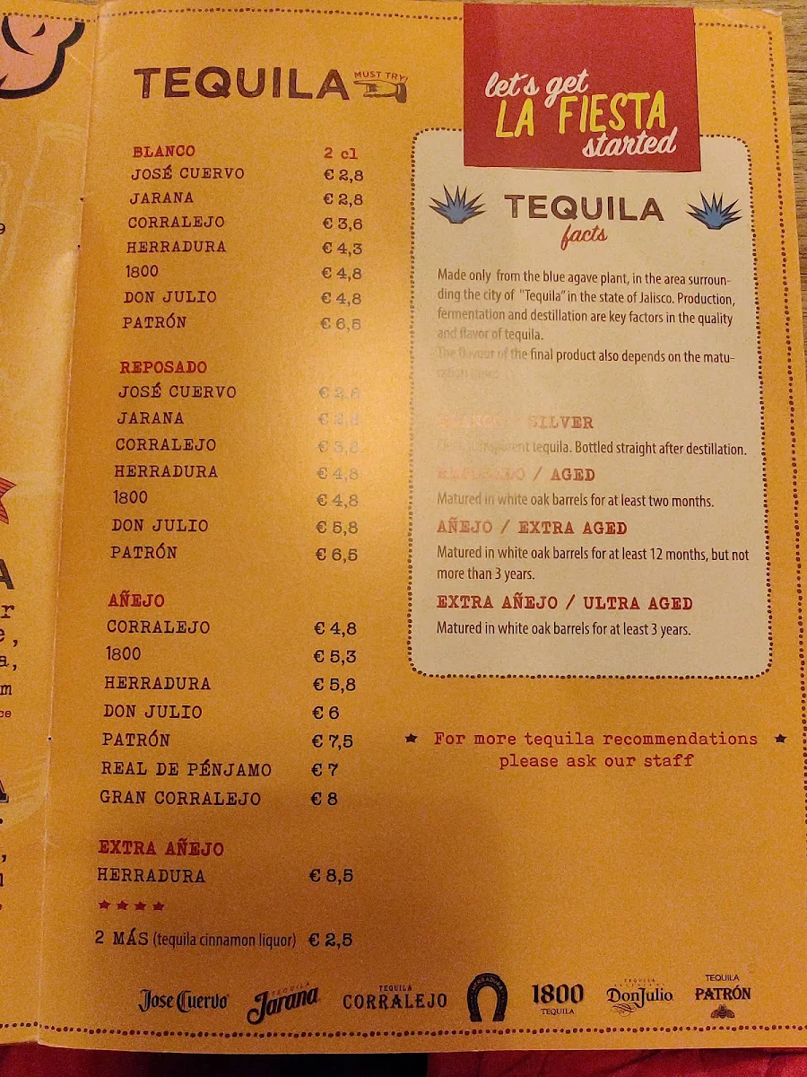 Speisekarte, Casita Mexicana