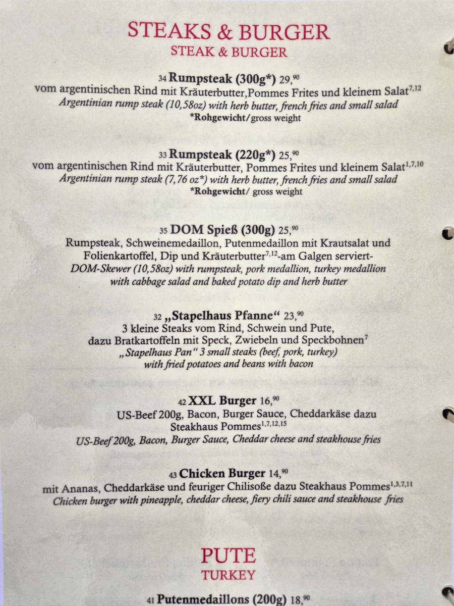 Speisekarte photo 2