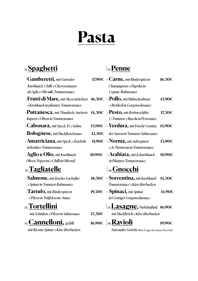 Speisekarte photo 6