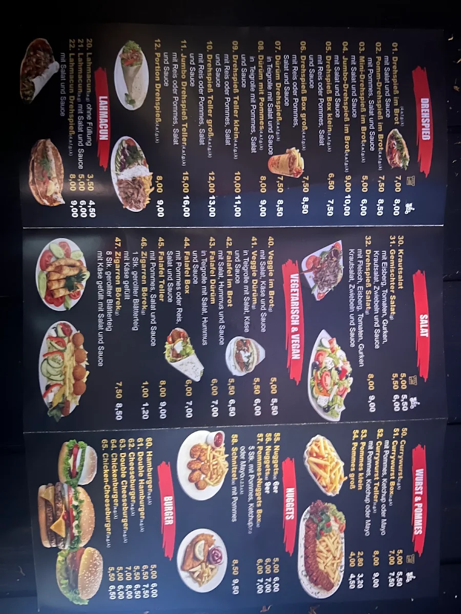 Speisekarte, Insel Döner