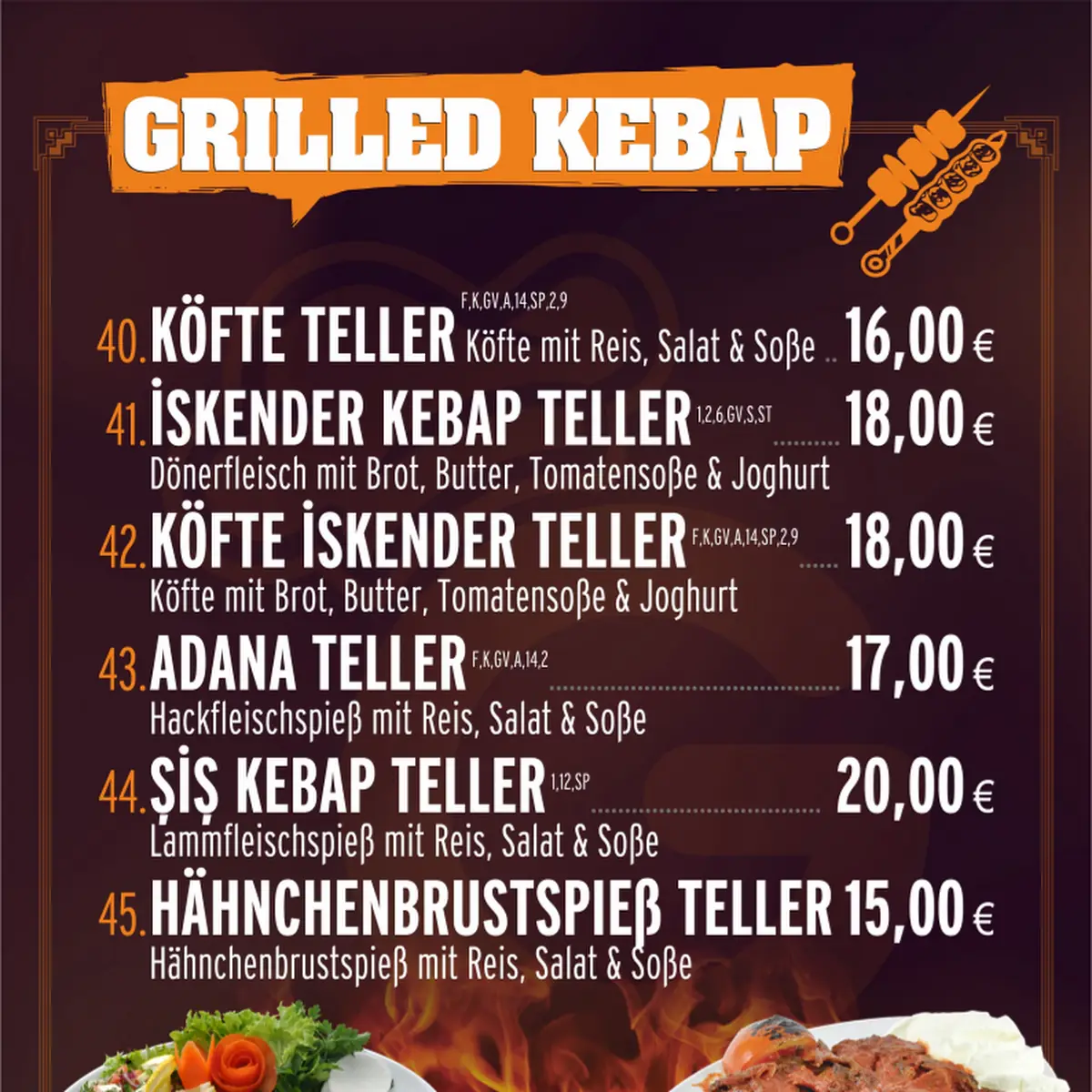 Speisekarte photo 2