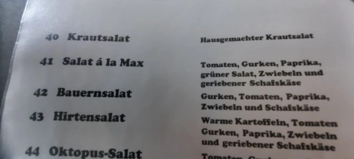 Speisekarte photo 4
