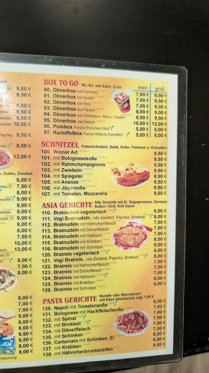 Speisekarte, Alaturka Bistro