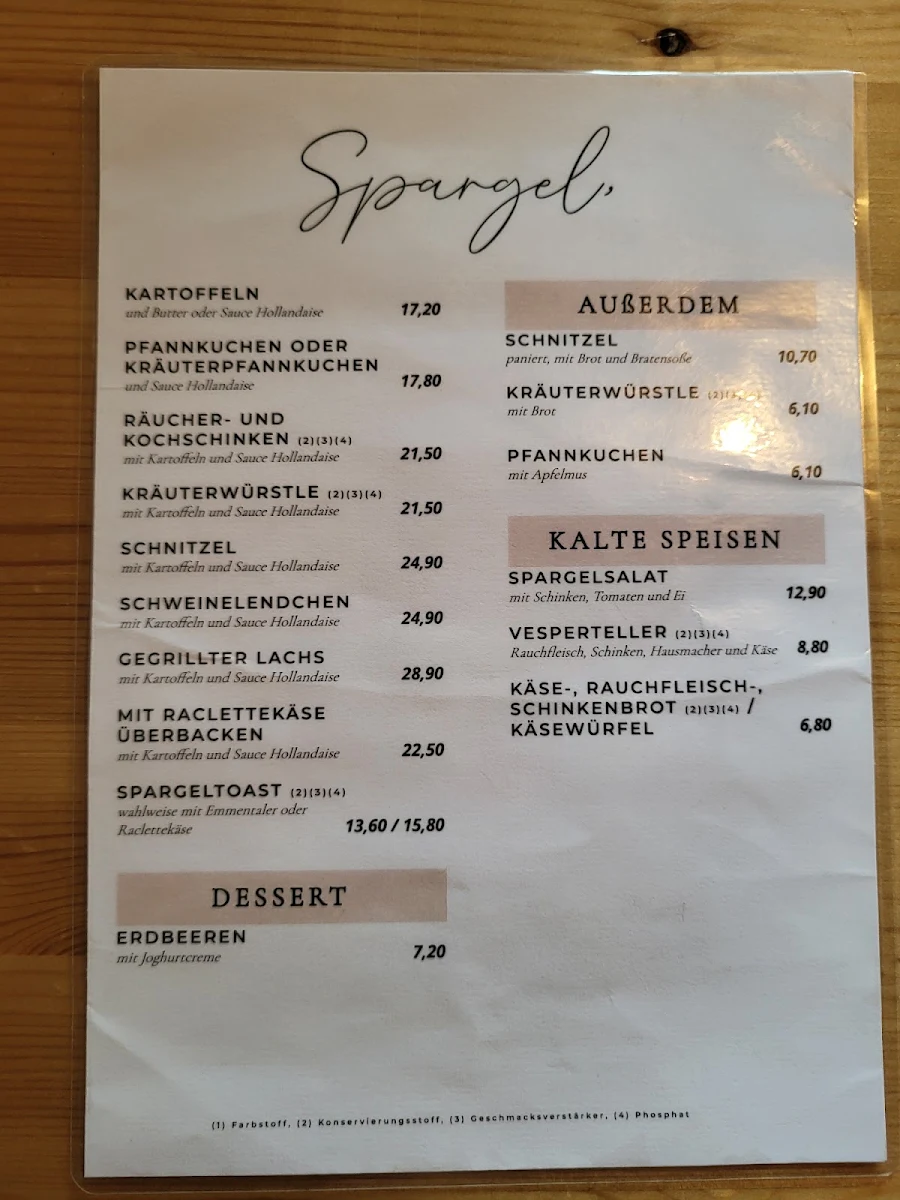 Speisekarte photo 6