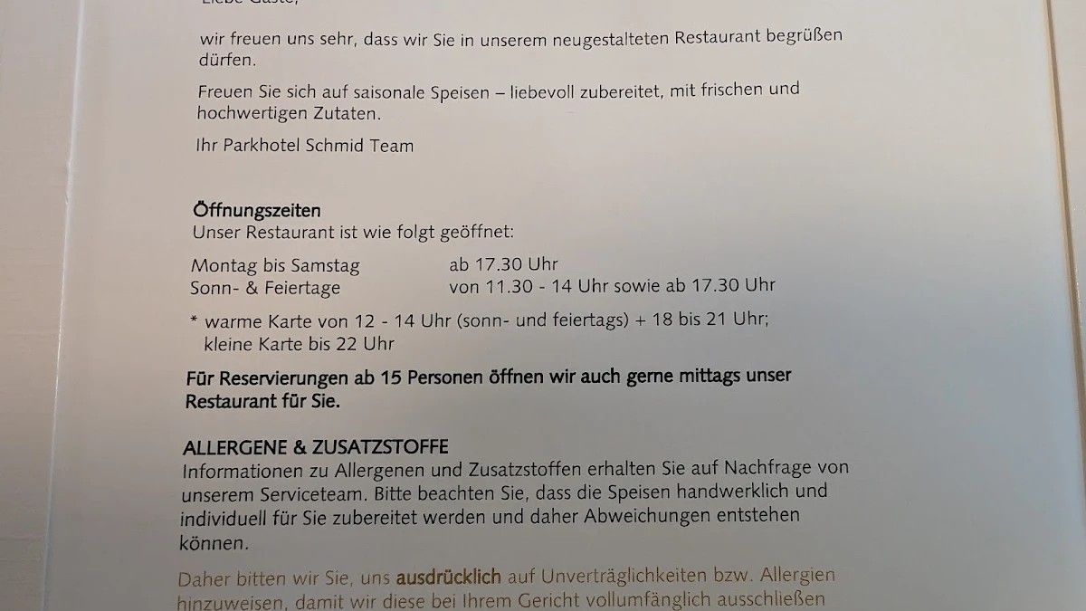 Speisekarte photo 4