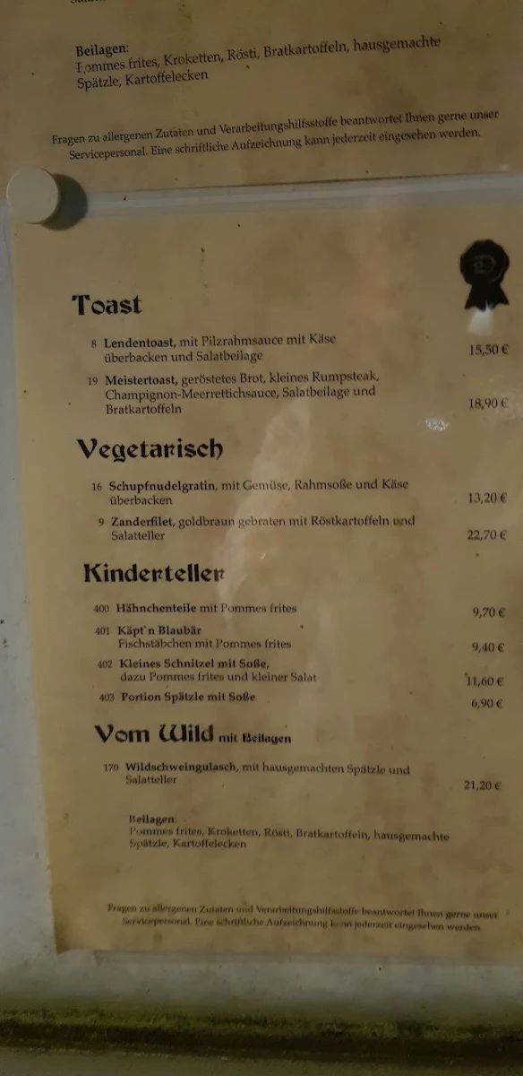Speisekarte photo 2