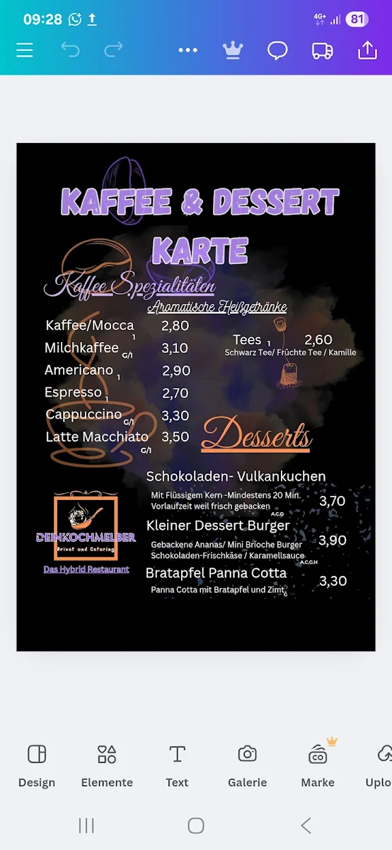 Speisekarte photo 5