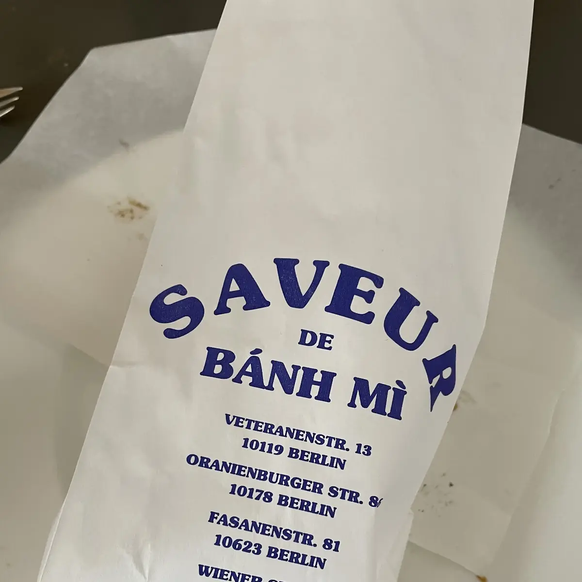 Speisekarte, Saveur de Banh Mi