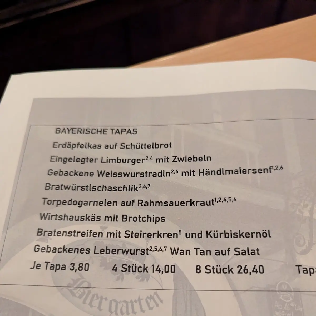 Speisekarte photo 3