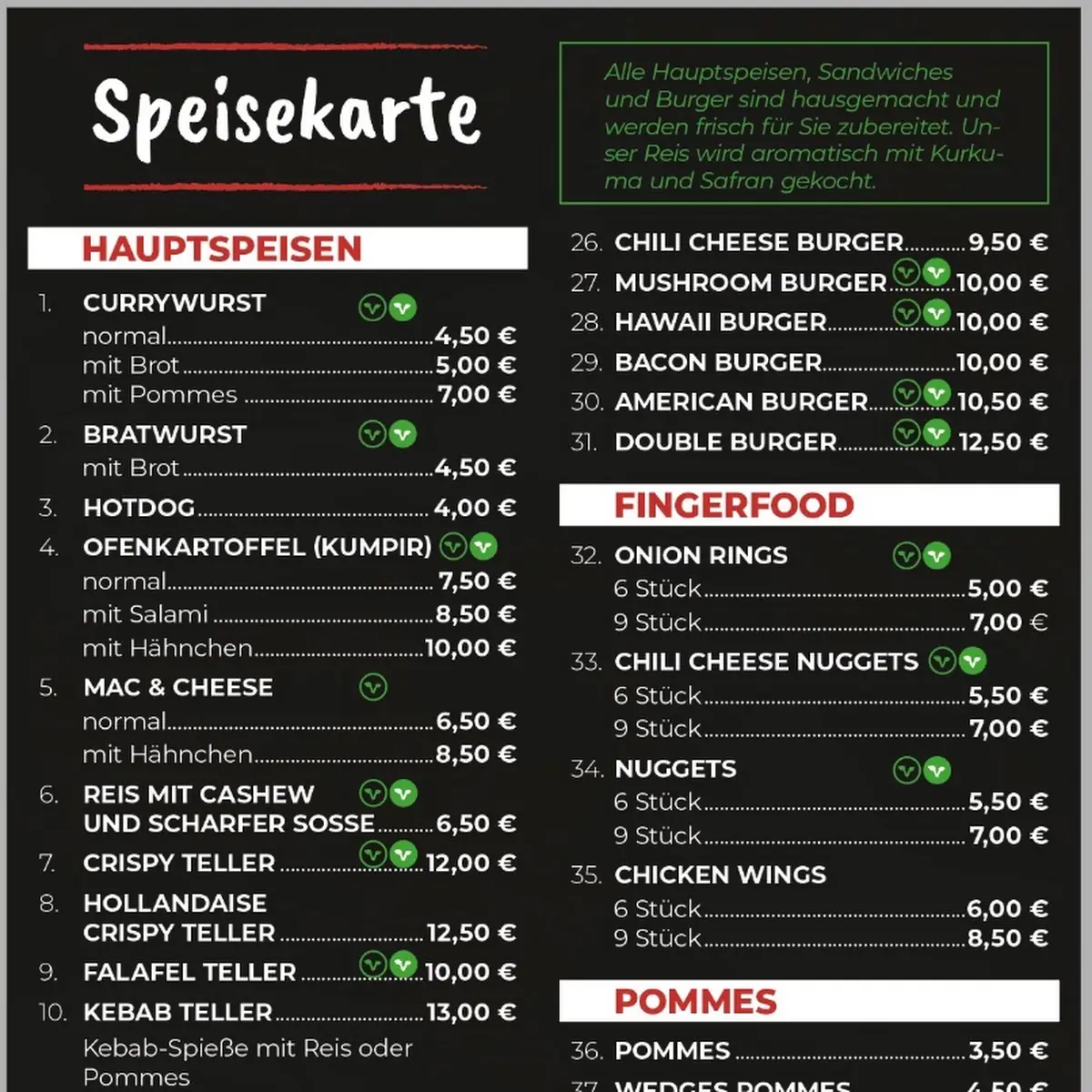 Speisekarte photo 1