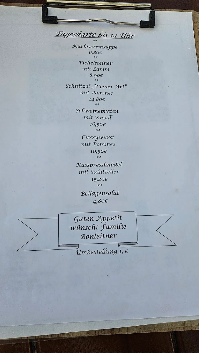 Speisekarte photo 2