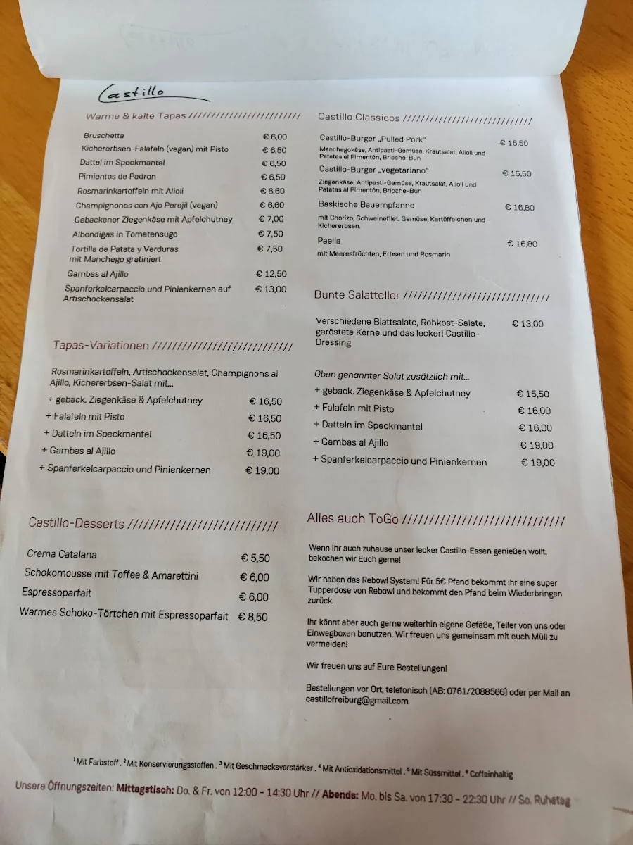 Speisekarte photo 5