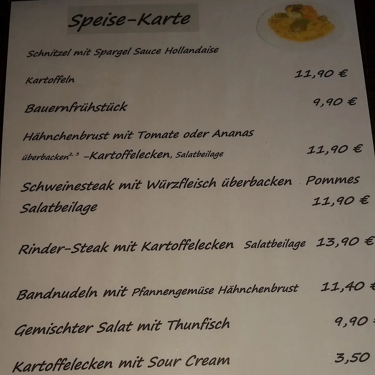 Speisekarte photo 2