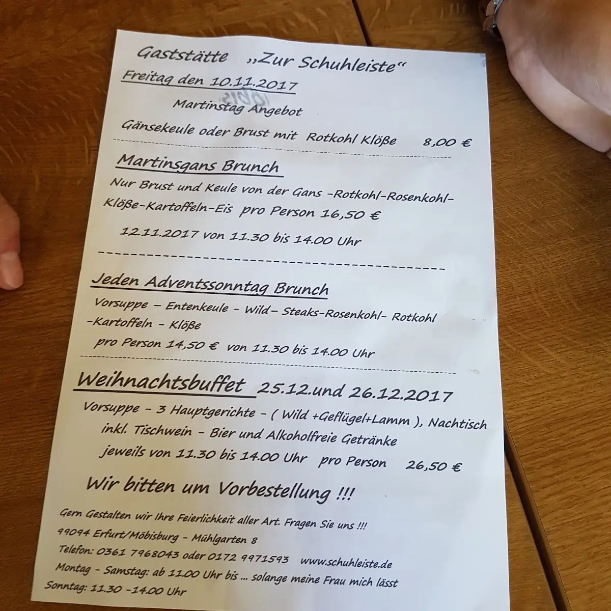 Speisekarte photo 3