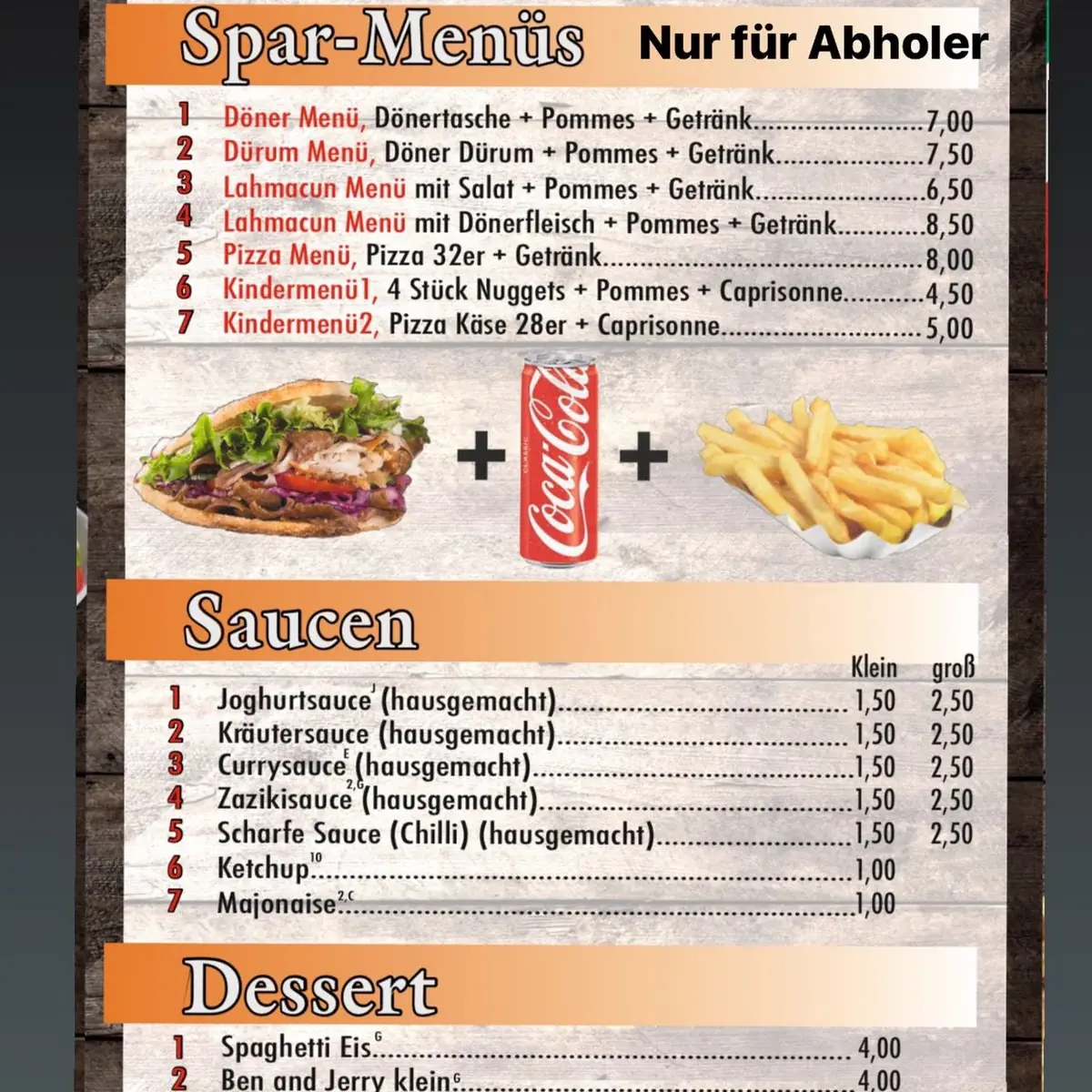 Speisekarte photo 1