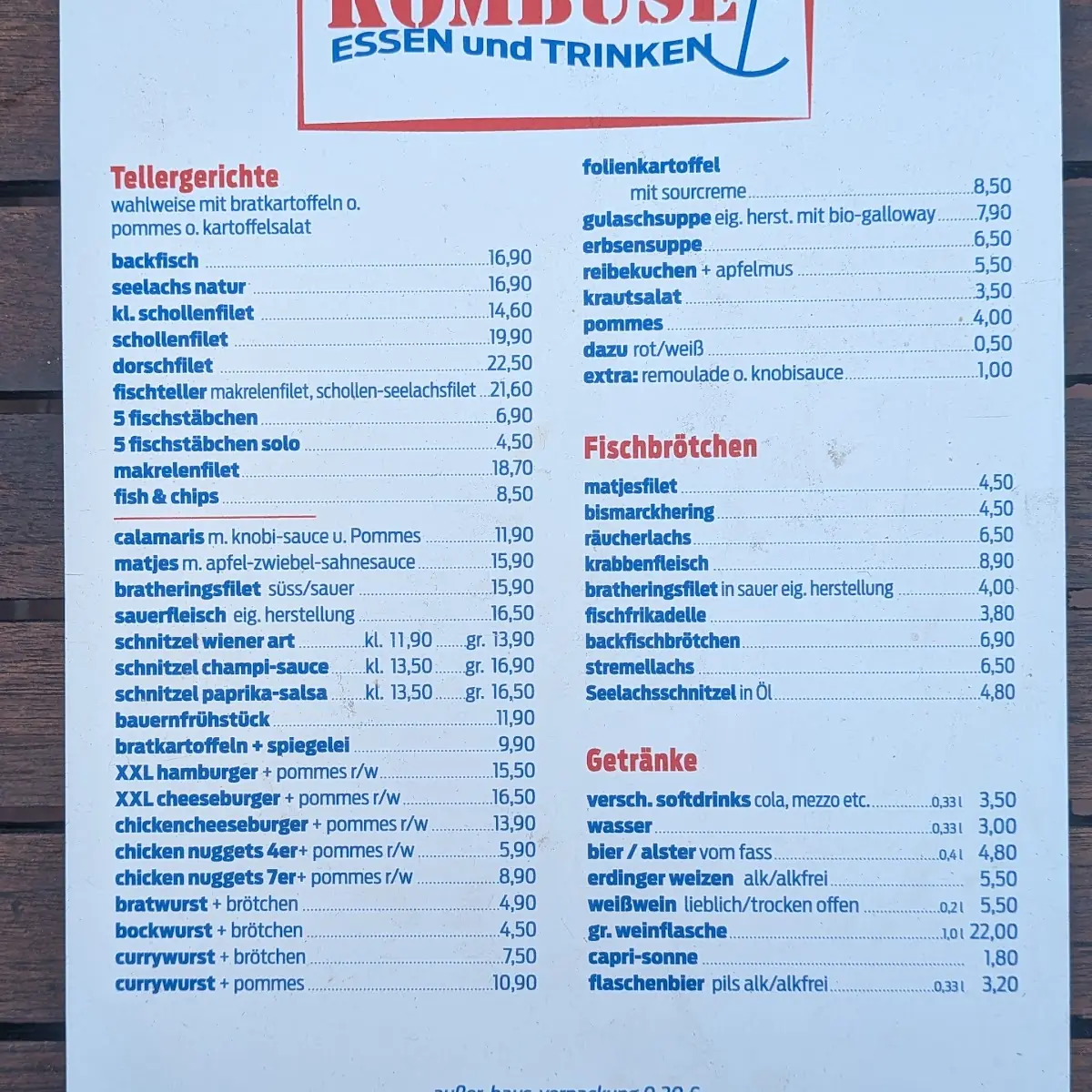 Speisekarte photo 1