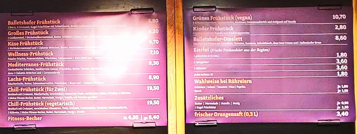 Speisekarte photo 2