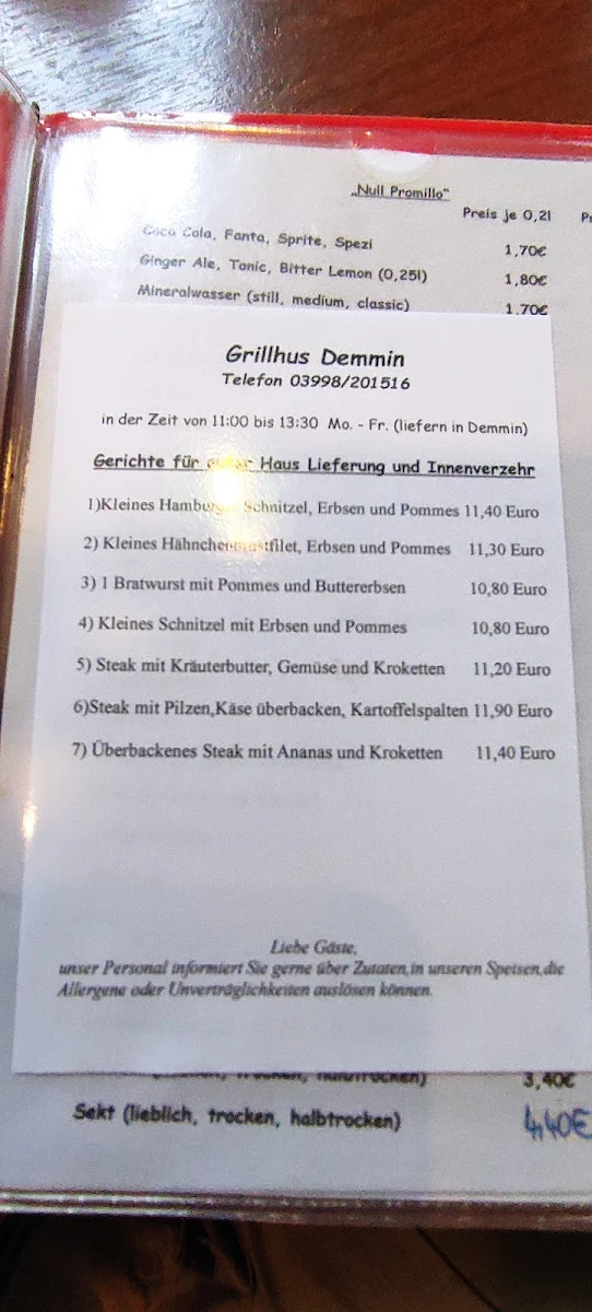 Speisekarte photo 3