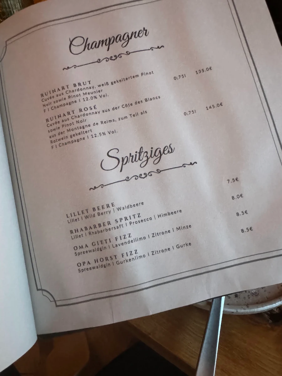 Speisekarte, Fisch-Borke