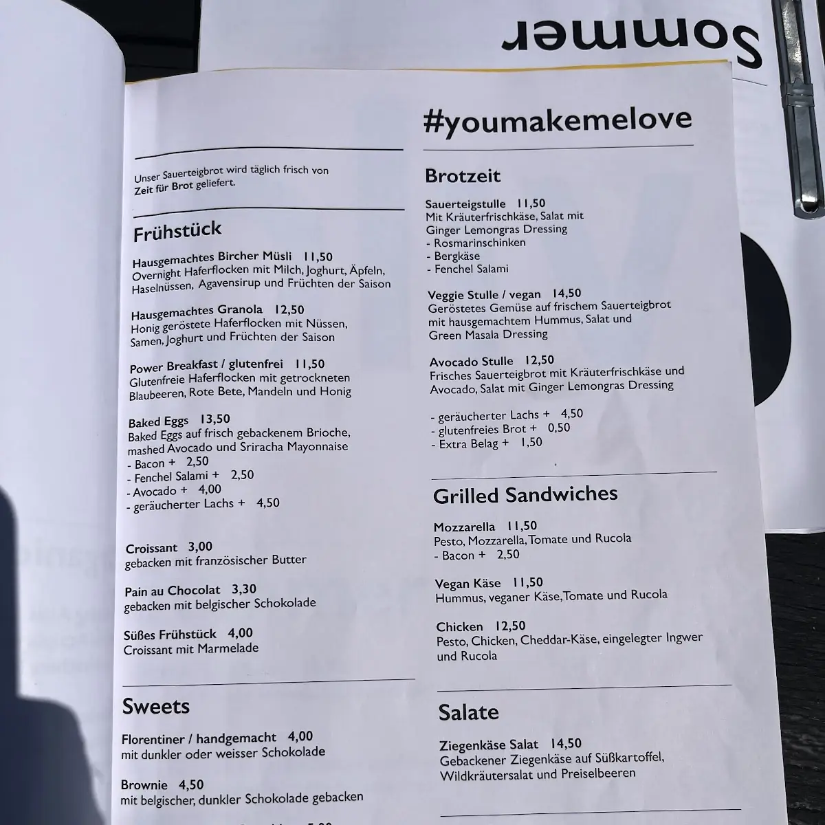 Speisekarte photo 2