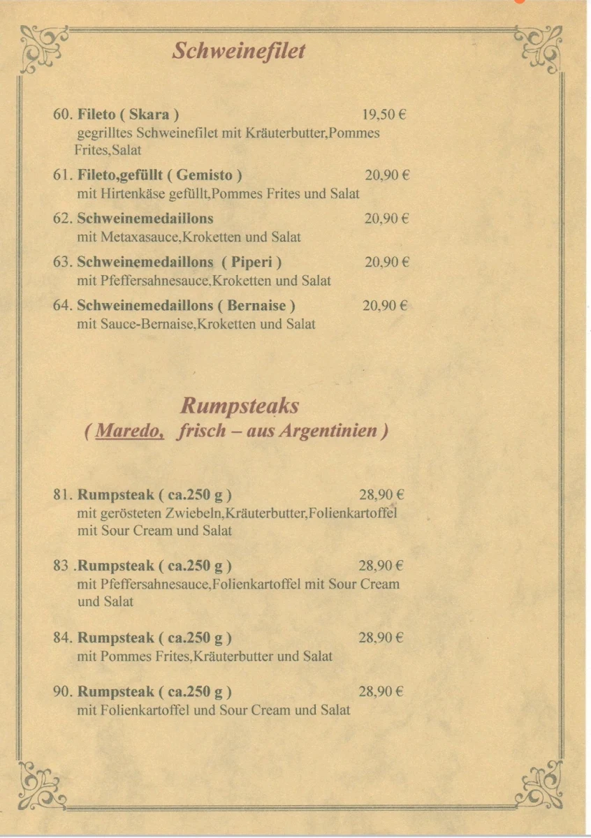 Speisekarte photo 1