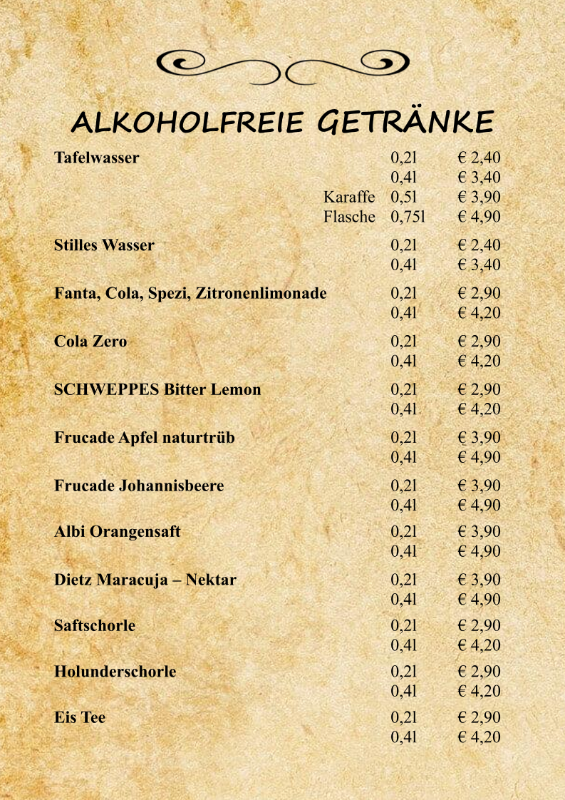 Speisekarte photo 2