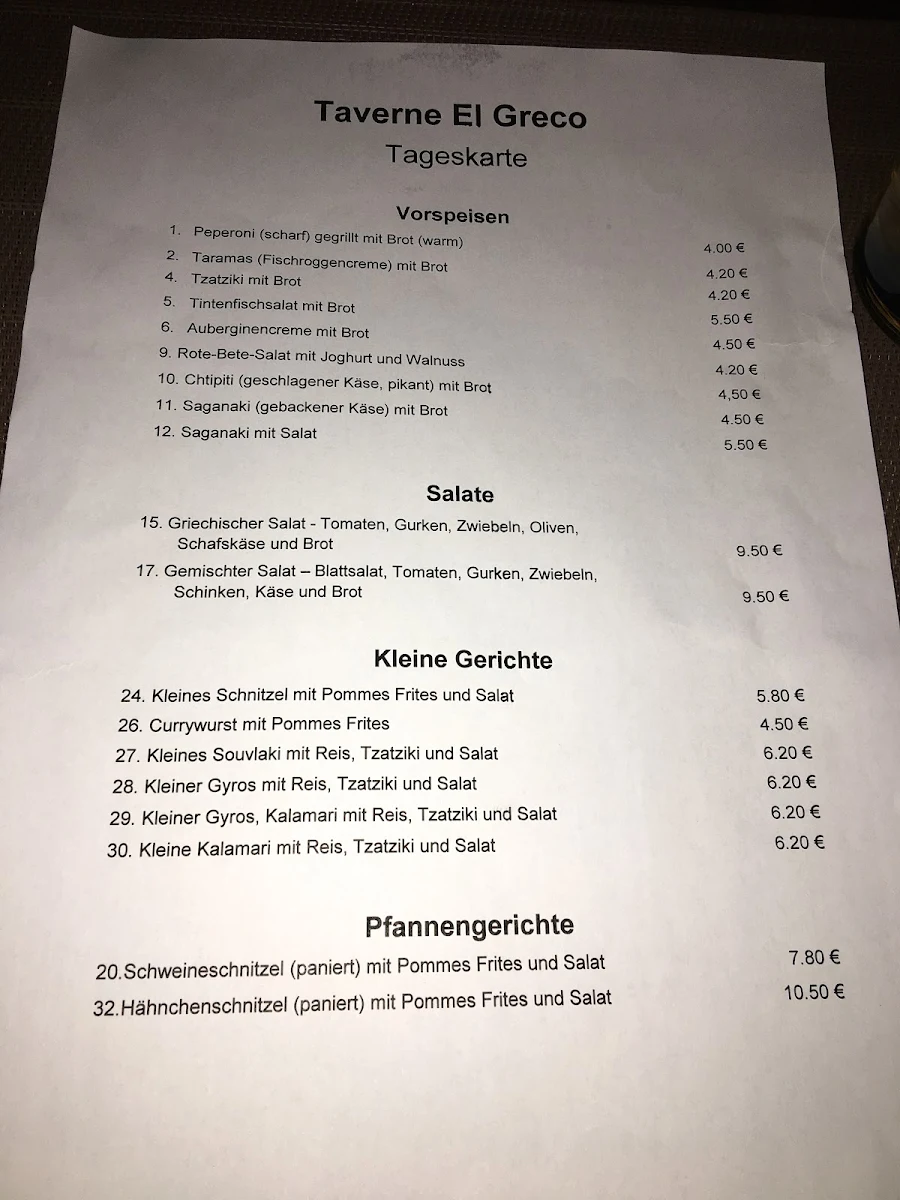 Speisekarte photo 2