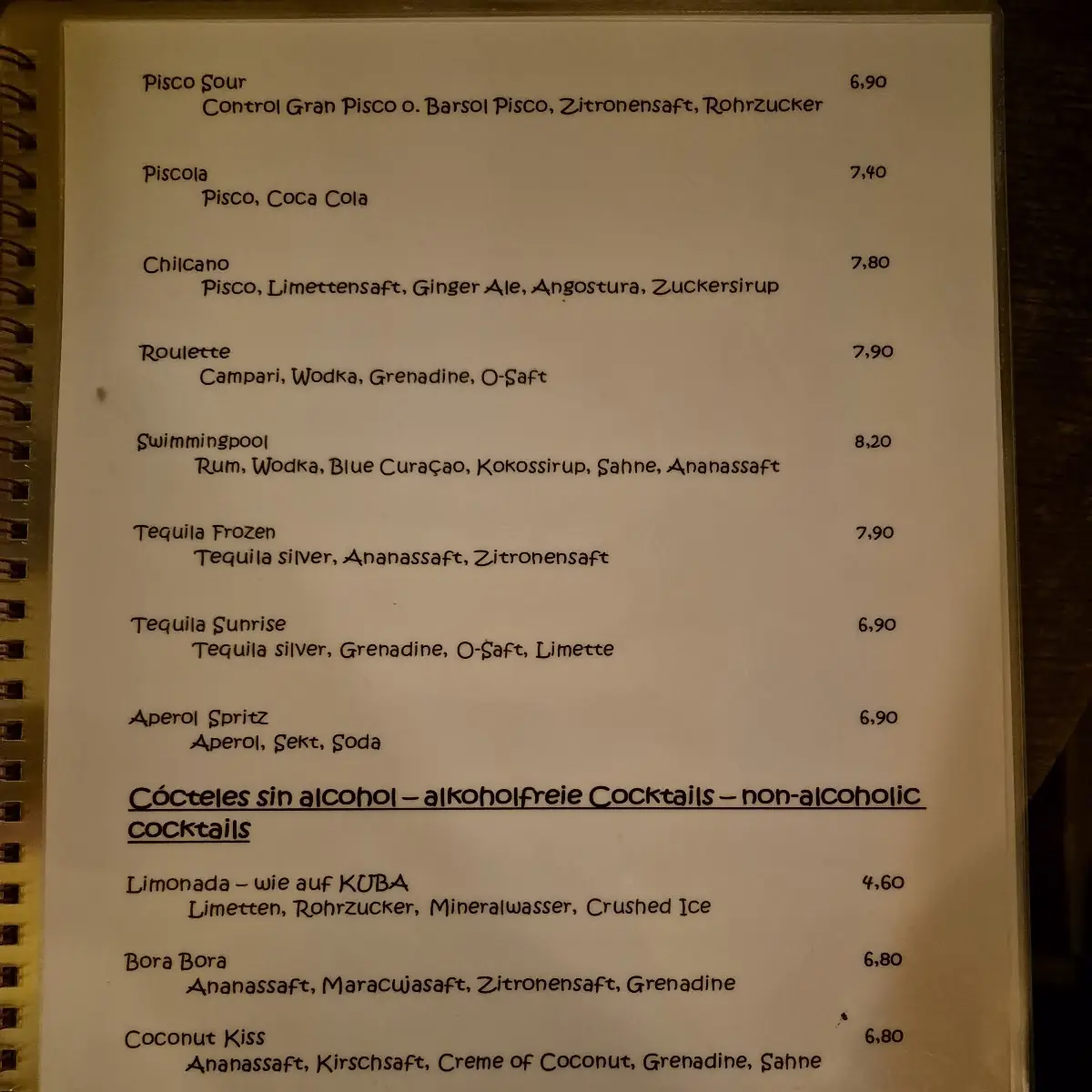 Speisekarte photo 9