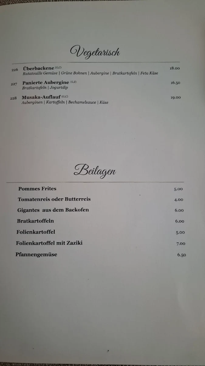 Speisekarte photo 4