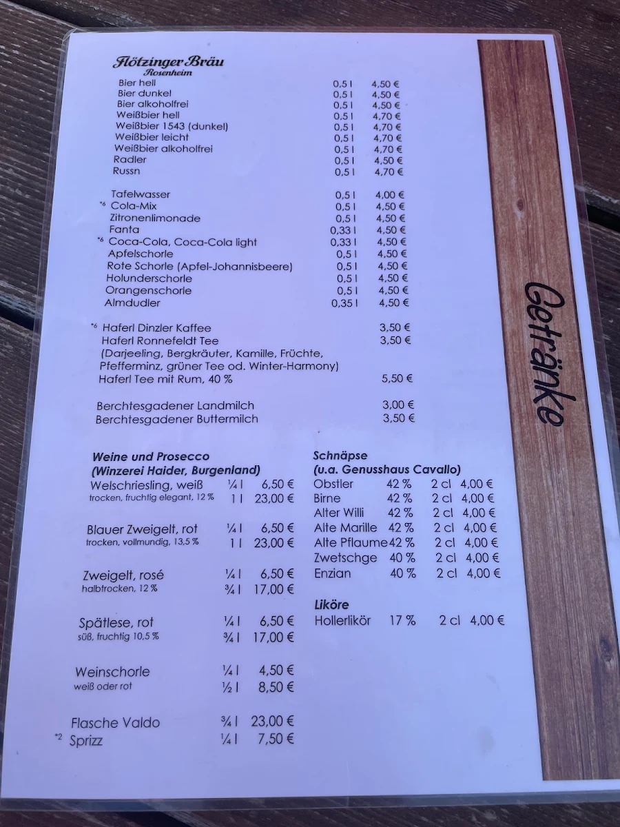Speisekarte photo 2