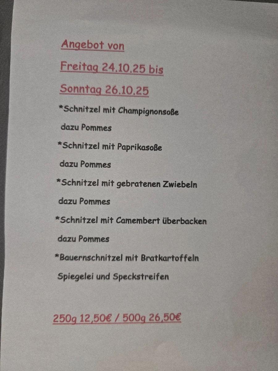Speisekarte photo 1