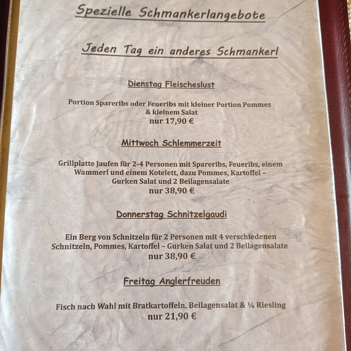 Speisekarte photo 1