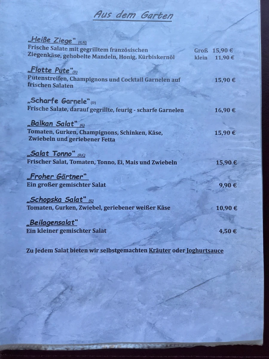 Speisekarte photo 3