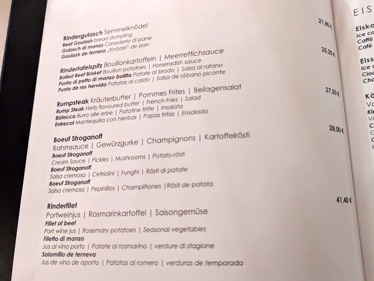 Speisekarte photo 2