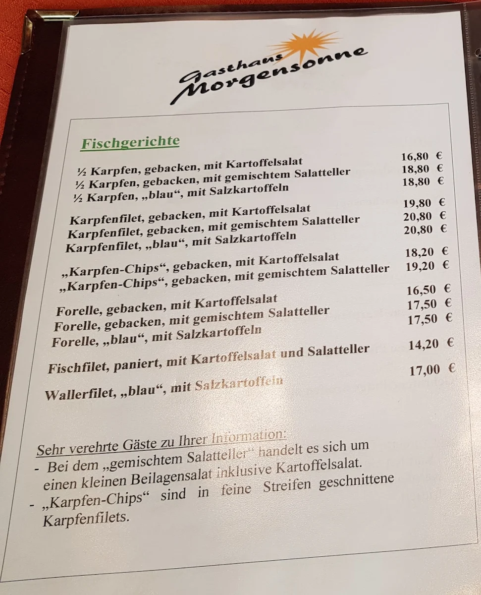 Speisekarte photo 1