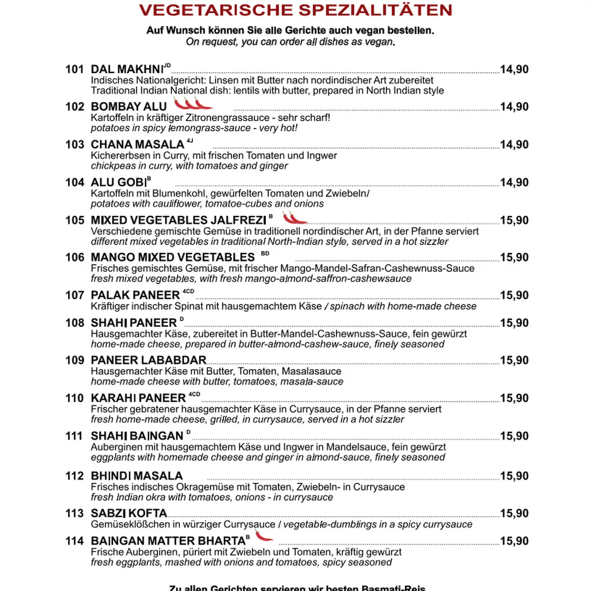 Speisekarte photo 3