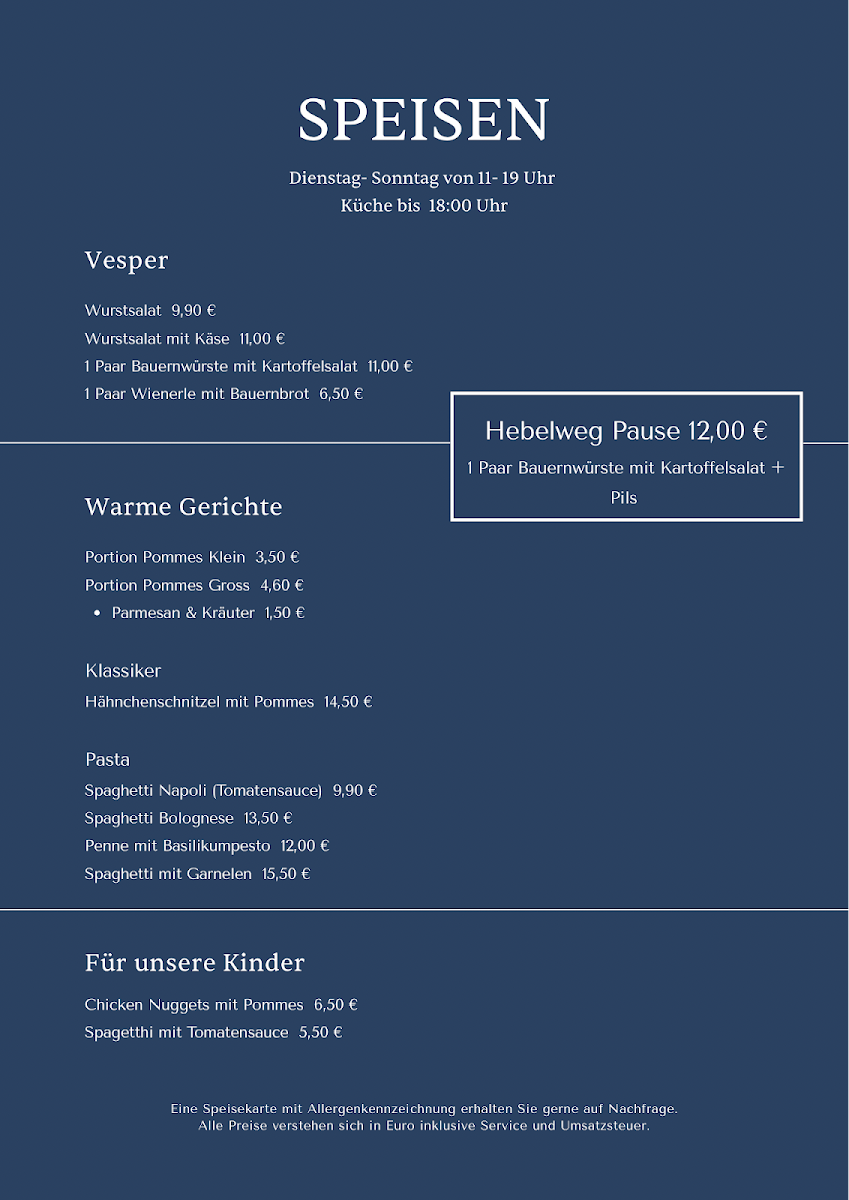 Speisekarte photo 1